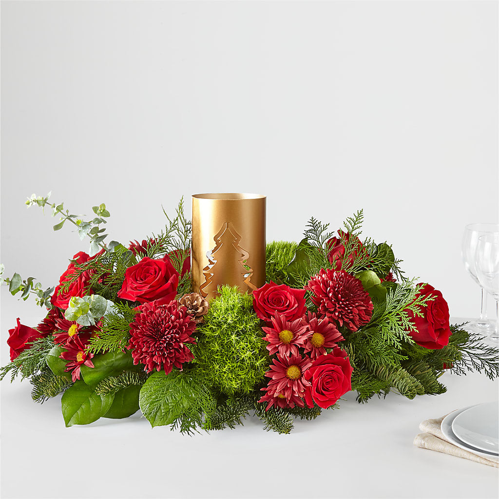 Toast the Season Centerpiece – Flower Perez Llc, Allentown PA