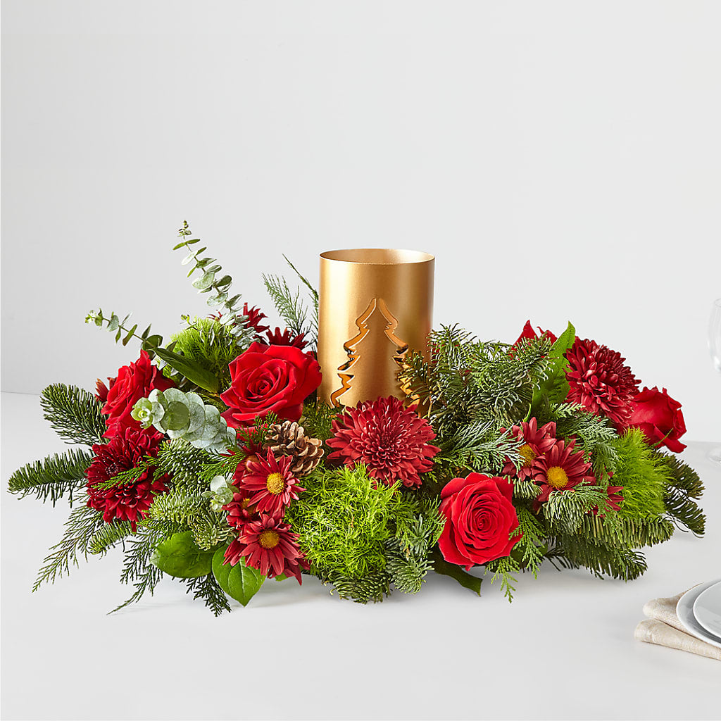 Toast the Season Centerpiece – Flower Perez Llc, Allentown PA