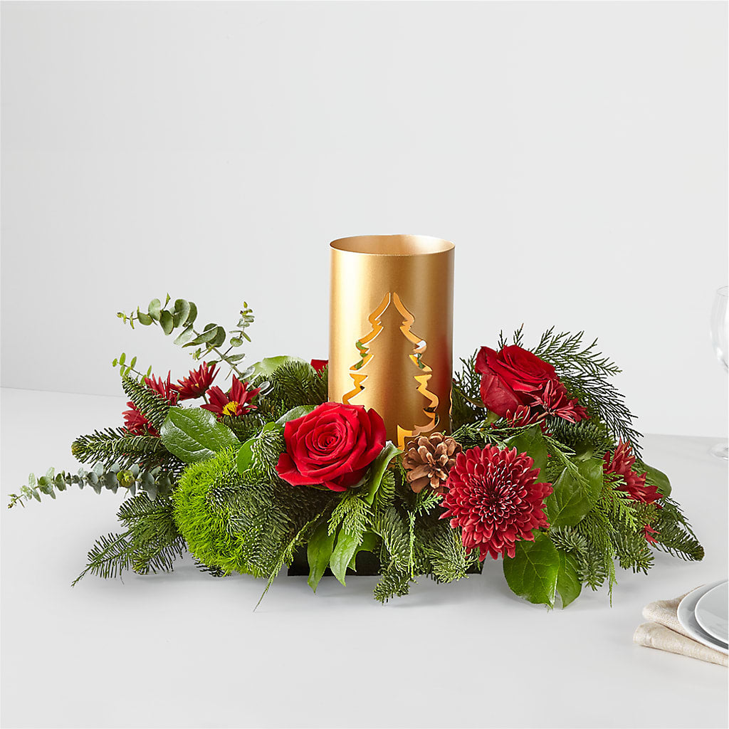 Toast the Season Centerpiece – Flower Perez Llc, Allentown PA
