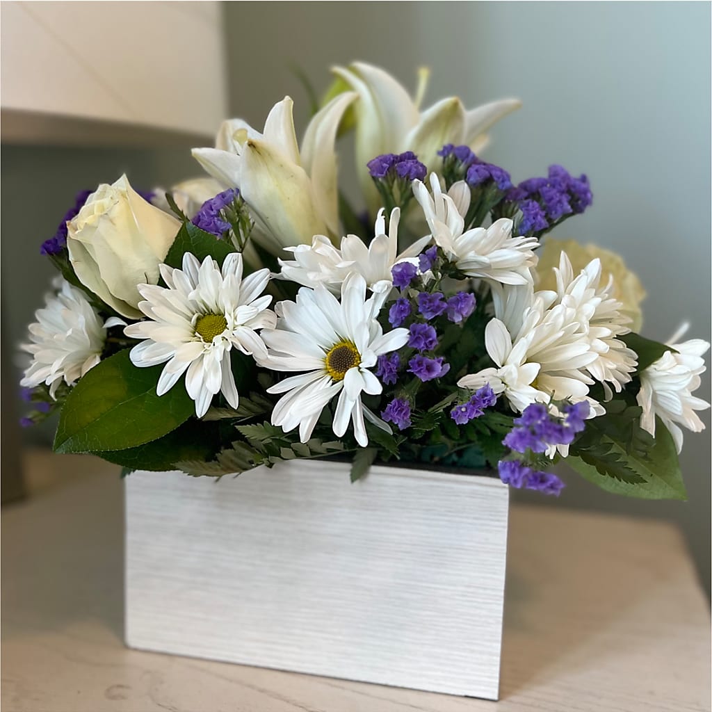 Beyond Blue Box Bouquet – Flower Perez Llc, Allentown PA