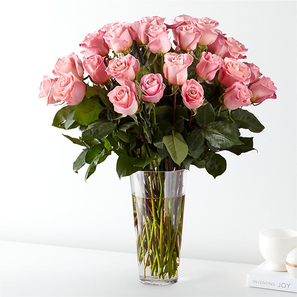 Long Stem Pink Rose Bouquet – Flower Perez Llc, Allentown PA