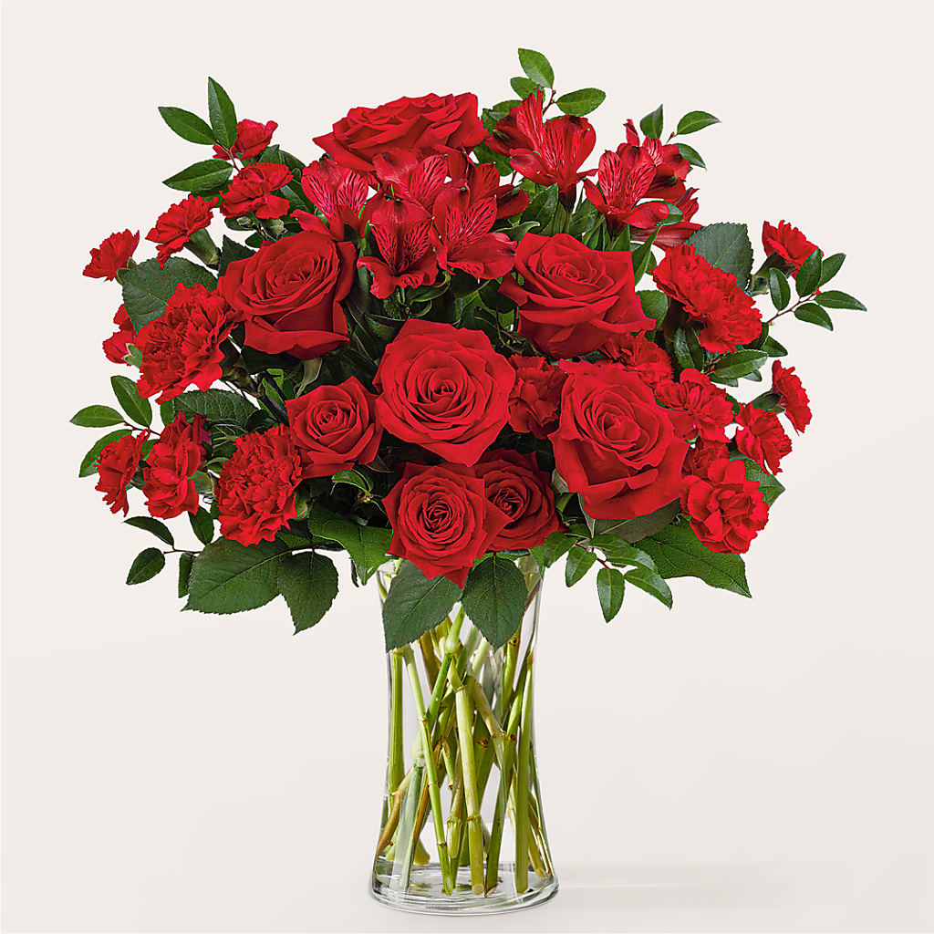 Brilliant Ruby Bouquet – Flower Perez Llc, Allentown PA