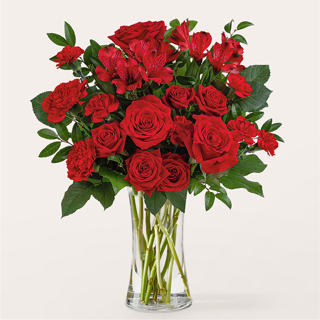 Brilliant Ruby Bouquet – Flower Perez Llc, Allentown PA