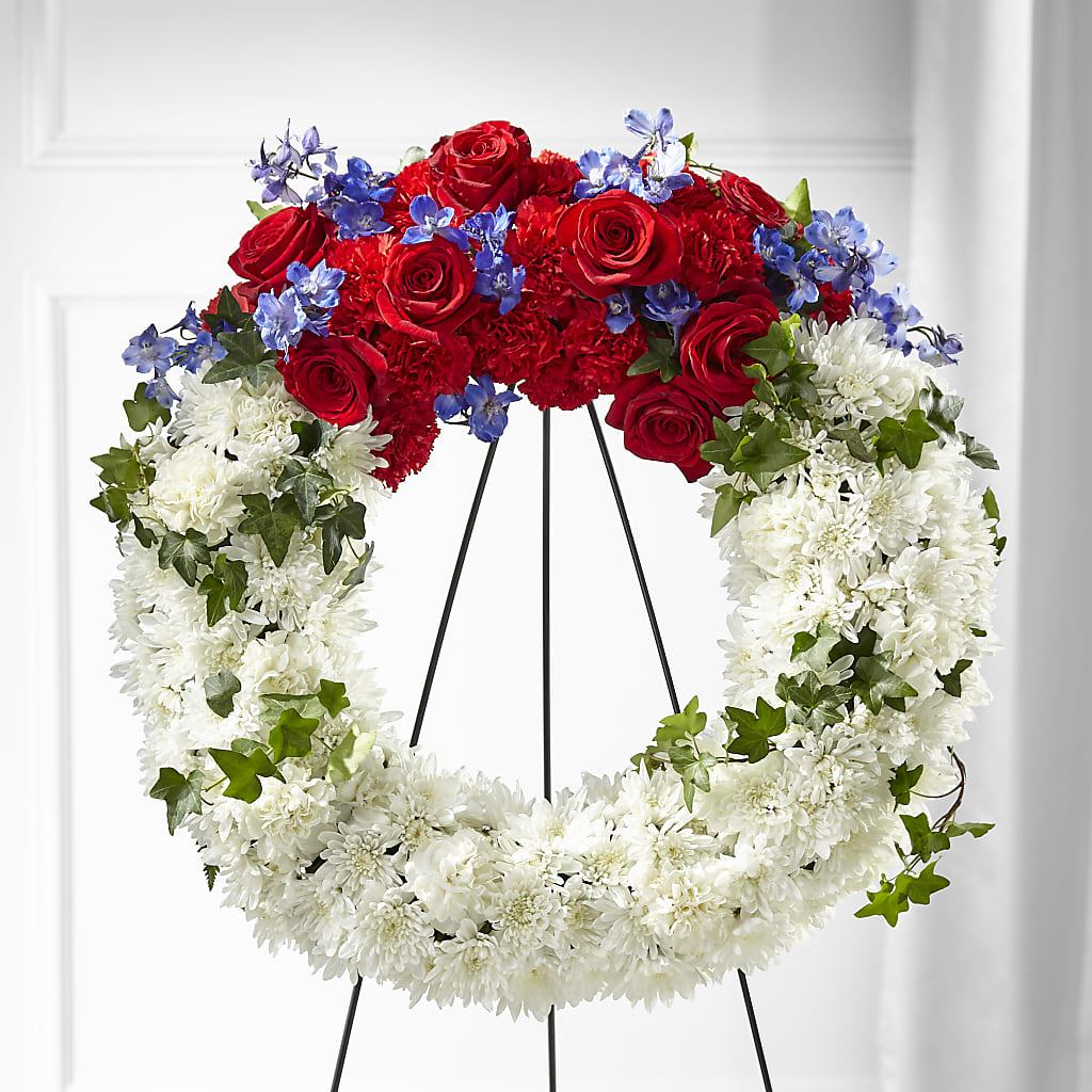 Patriotic Passion Wreath – Flower Perez Llc, Allentown PA