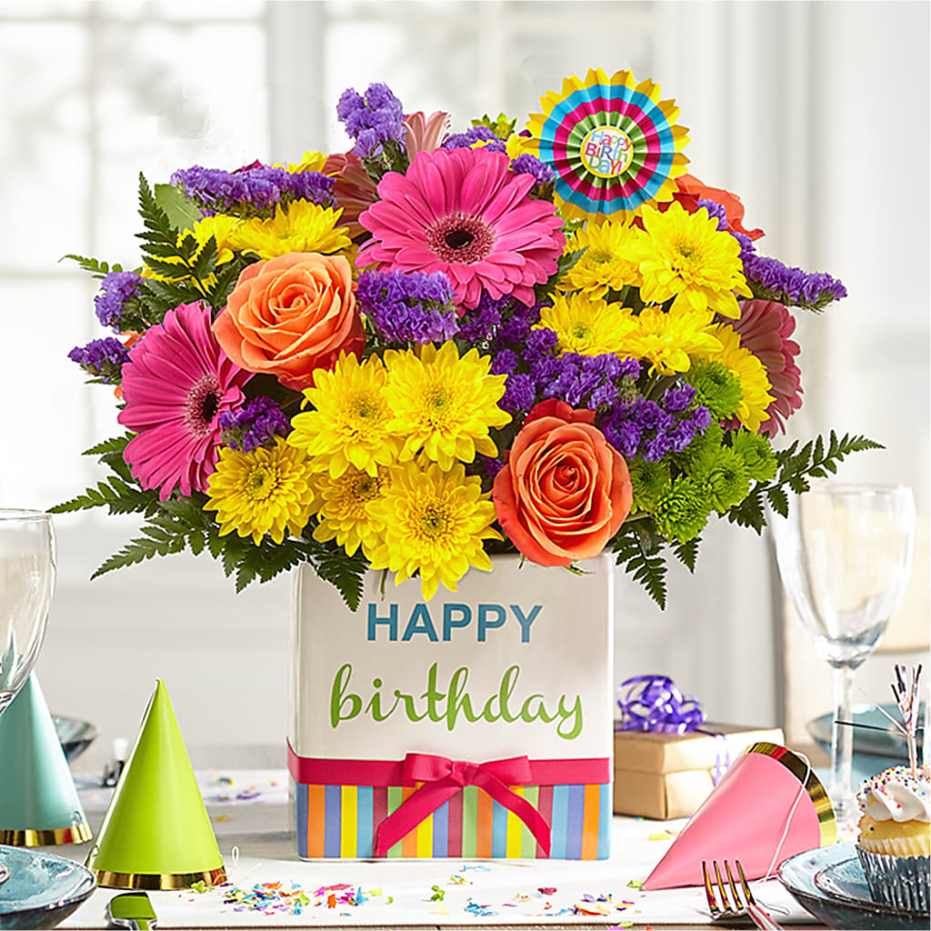 Birthday Brights Bouquet –  Flower Perez Llc, Allentown PA