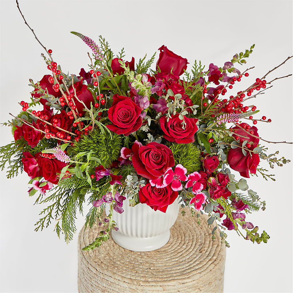 Big Red Bow Bouquet –  Flower Perez Llc, Allentown PA