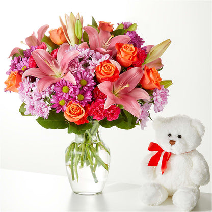 One and Only Bouquet and Bear Bundle –  Flower Perez Llc, Allentown PA