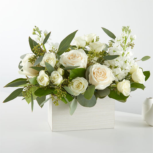 Fresh Linen Box Bouquet –  Flower Perez Llc, Allentown PA