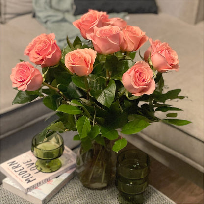 Long Stem Pink Rose Bouquet –  Flower Perez Llc, Allentown PA
