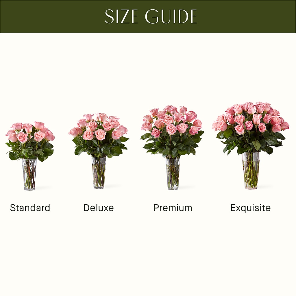 Long Stem Pink Rose Bouquet –  Flower Perez Llc, Allentown PA