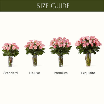 Long Stem Pink Rose Bouquet –  Flower Perez Llc, Allentown PA