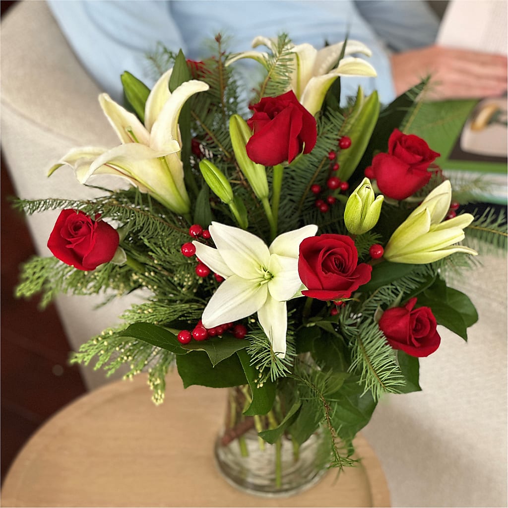 Sparkling Snowflakes Bouquet –  Flower Perez Llc, Allentown PA
