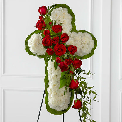 Floral Cross Easel –  Flower Perez Llc, Allentown PA