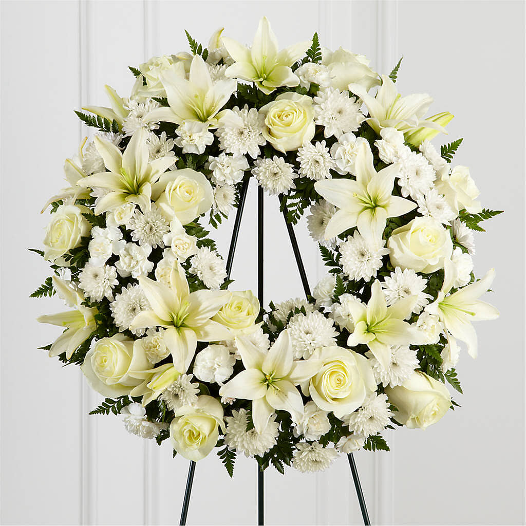 Treasured Tribute Wreath –  Flower Perez Llc, Allentown PA