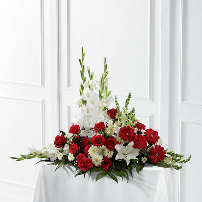 Crimson & White Arrangement –  Flower Perez Llc, Allentown PA