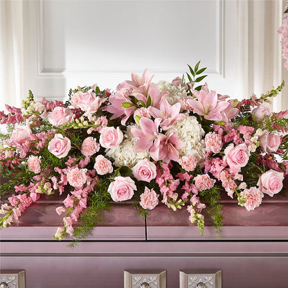 Life & Remembrance Casket Spray –  Flower Perez Llc, Allentown PA