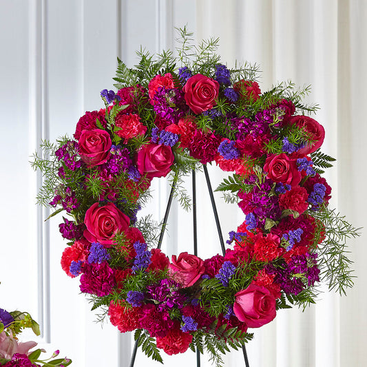 Calming Colors Wreath –  Flower Perez Llc, Allentown PA