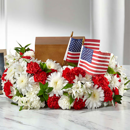 Spirit of Patriotism Cremation Adornment –  Flower Perez Llc, Allentown PA