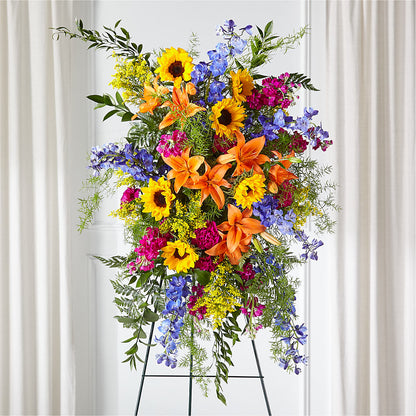 Sunlit Memories Standing Spray (Standard) –  Flower Perez Llc, Allentown PA