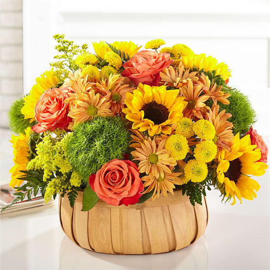 Harvest Sunflower Basket –  Flower Perez Llc, Allentown PA