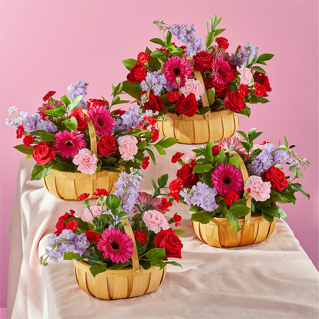 Pink Picnic Basket –  Flower Perez Llc, Allentown PA
