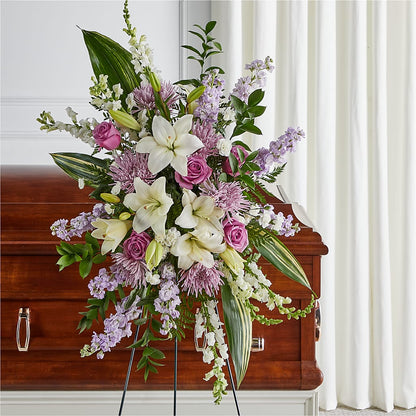 Grateful Hearts Standing Spray –  Flower Perez Llc, Allentown PA