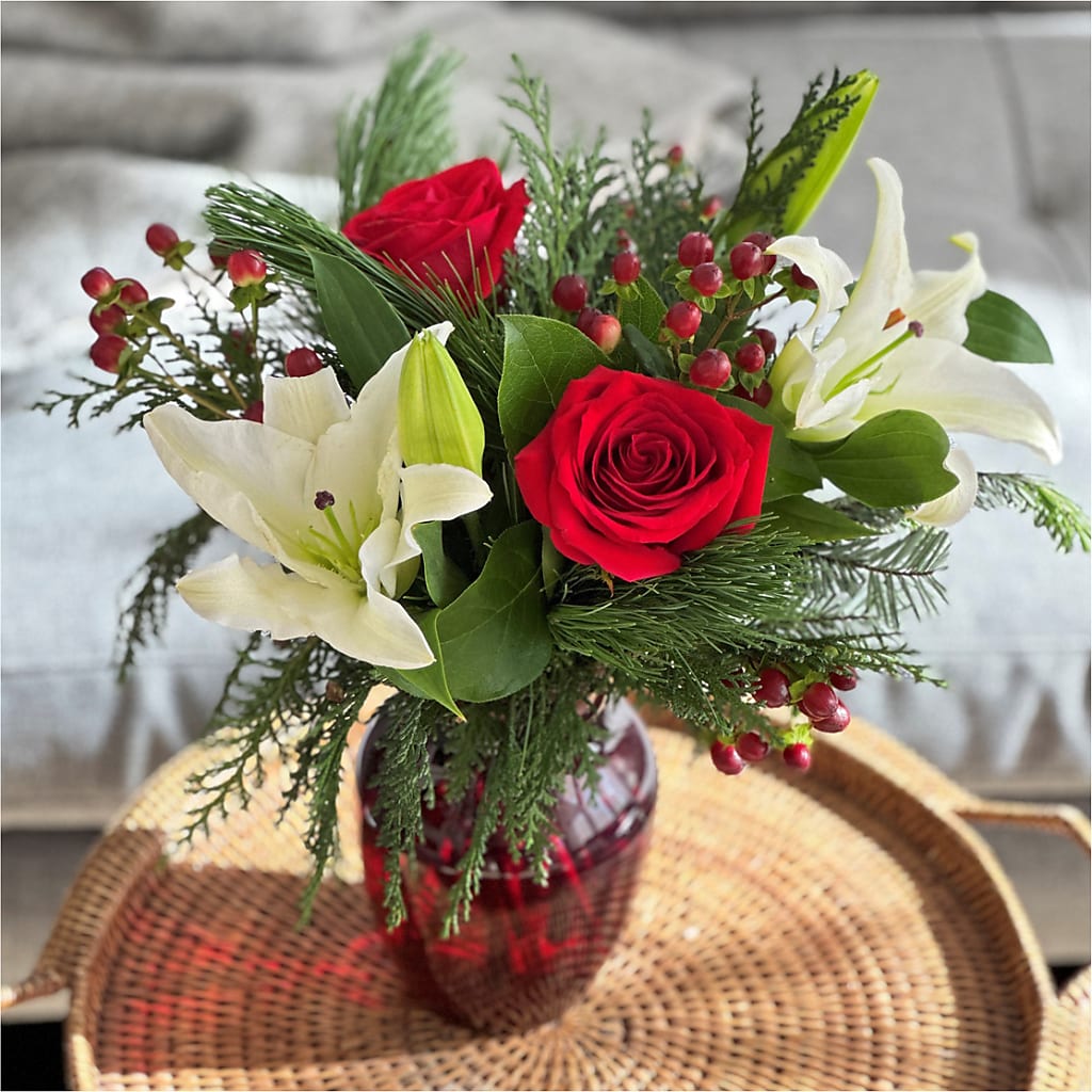 Evergreen Delight Bouquet –  Flower Perez Llc, Allentown PA