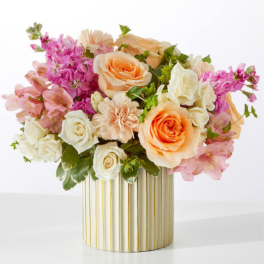 Paradise Bouquet with Ivory Vase –  Flower Perez Llc, Allentown PA