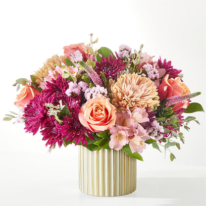 Berry Cobbler Bouquet with Ivory Vase –  Flower Perez Llc, Allentown PA