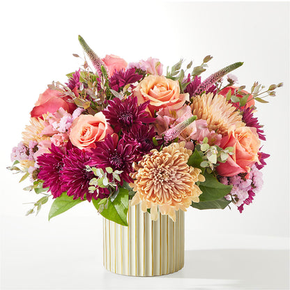 Berry Cobbler Bouquet with Ivory Vase –  Flower Perez Llc, Allentown PA