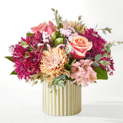 Berry Cobbler Bouquet with Ivory Vase –  Flower Perez Llc, Allentown PA