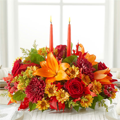 Autumn's Embrace Centerpiece –  Flower Perez Llc, Allentown PA