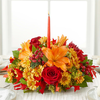Autumn's Embrace Centerpiece –  Flower Perez Llc, Allentown PA
